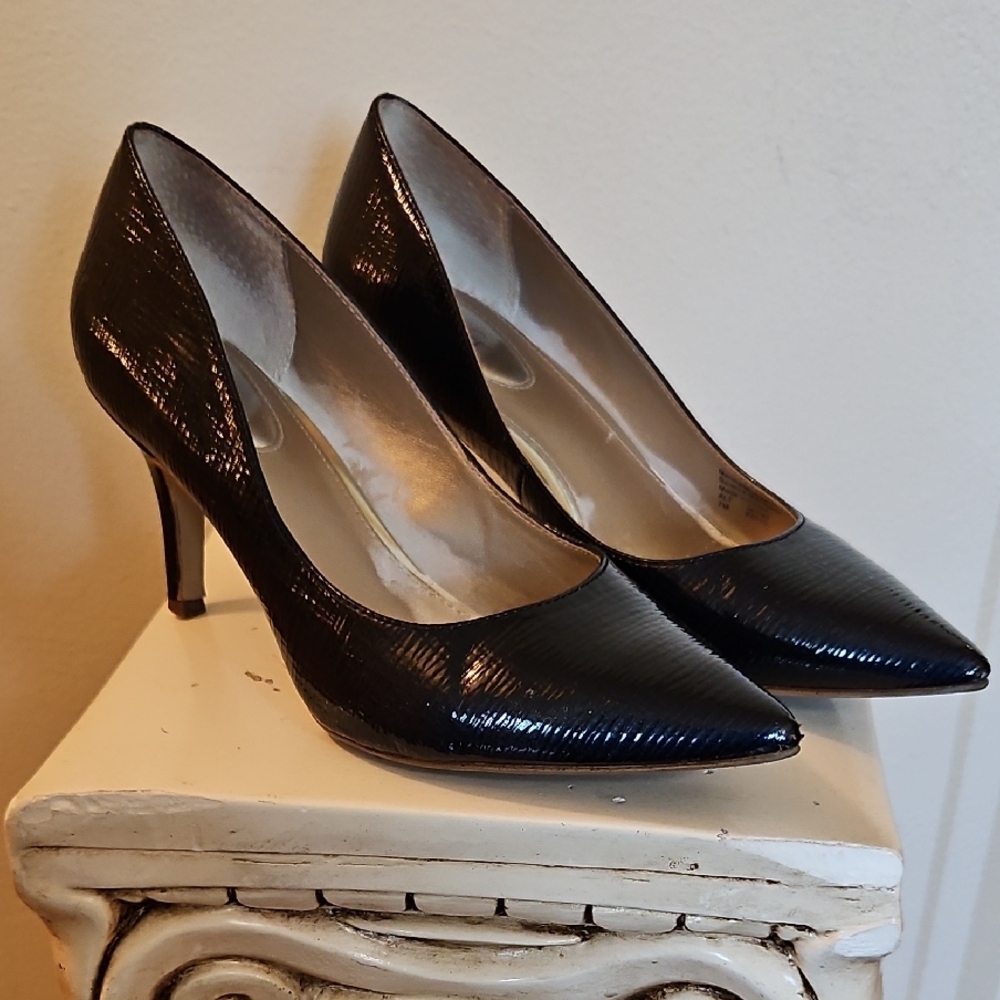 Alfani Black Patent Leather Heels Timeless Design